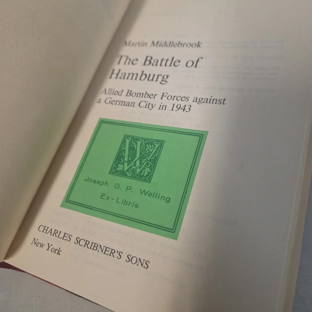 The Battle of Hamburg Martin Middlebrook 1981 WWII History Illustrated Hardcover